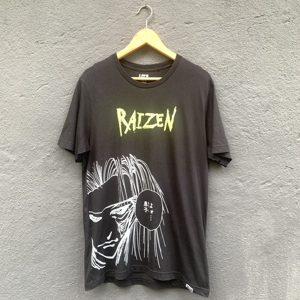 image of Anima x Uniqlo Thrashed Faded Yu Yu Hakusho Anime Movie X Uniqlo Tee in Black, Men's (Size Large)