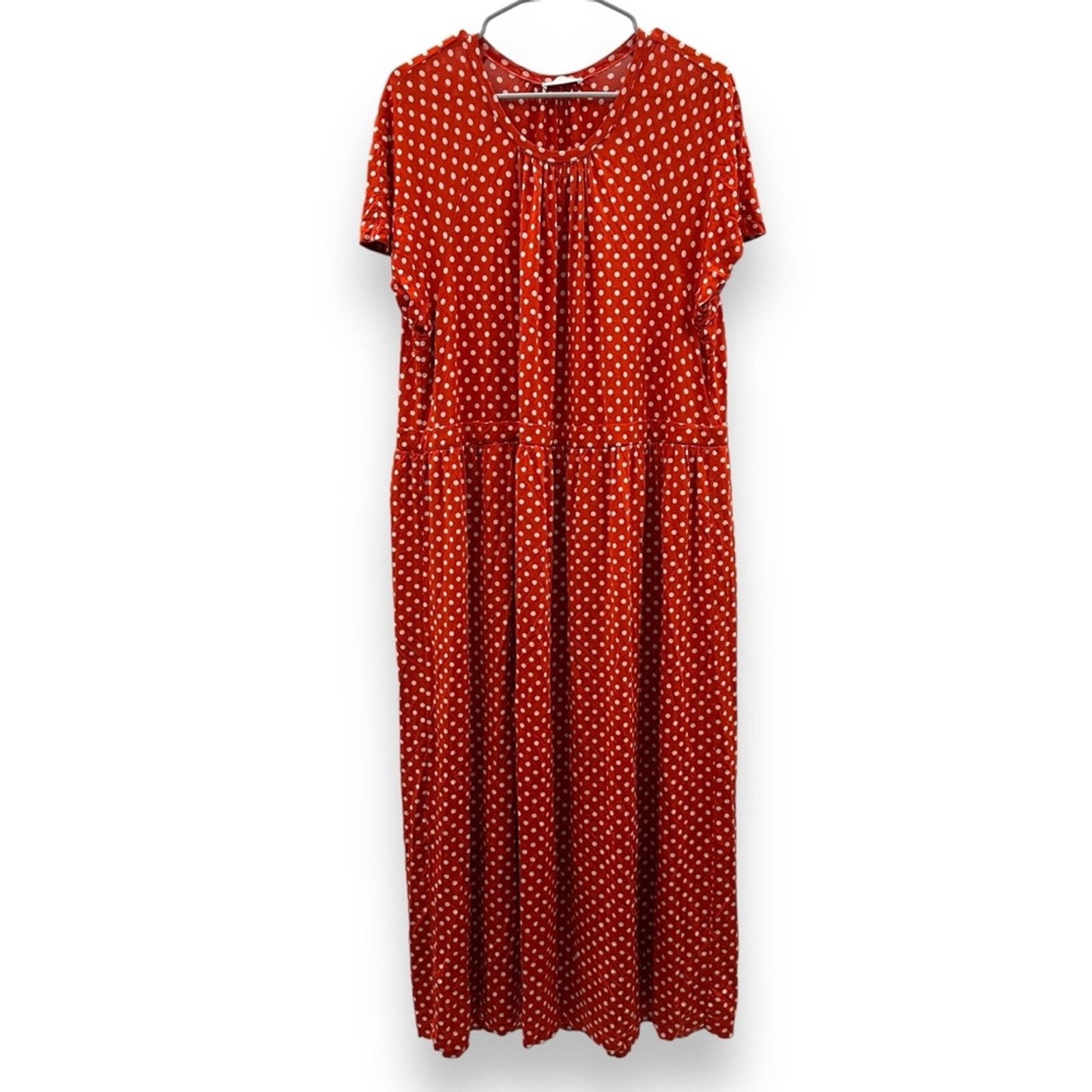 Stine Goya RTR Stine Goya Caitlin Orange & White Polka Dot Midi Dress L Size L / US 10 / IT 46 - 2 Thumbnail