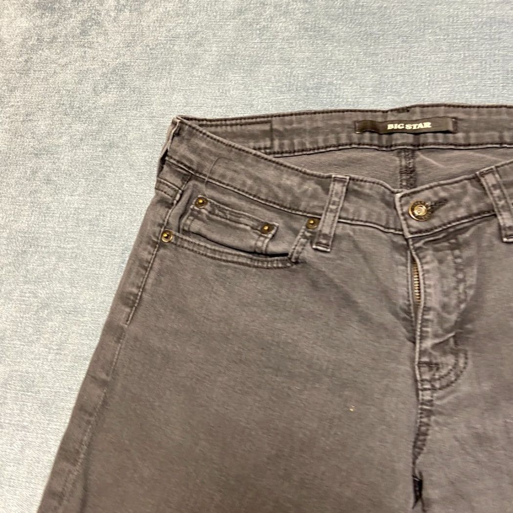 Vintage Big Star Shorts Womens 29 Black Cotton Stretch Dark Wash Streetwear Outdoor Bermuda Casual Travel 5-Pocket Womens Size 29" - 5 Thumbnail