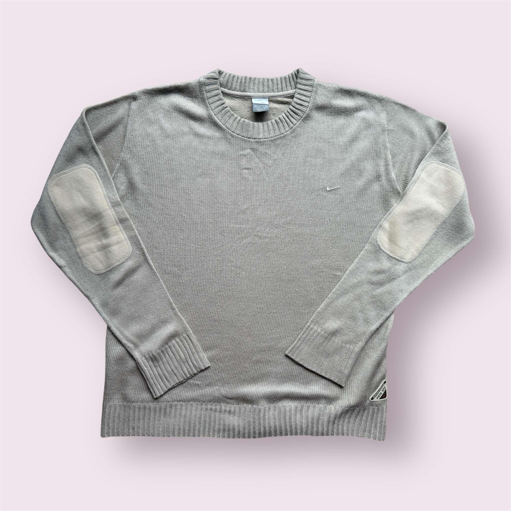 Nike × Vintage Vintage Nike Pullover Knit Crewneck Swoosh Elbow Pads Size US L / EU 52-54 / 3 - 1 Thumbnail