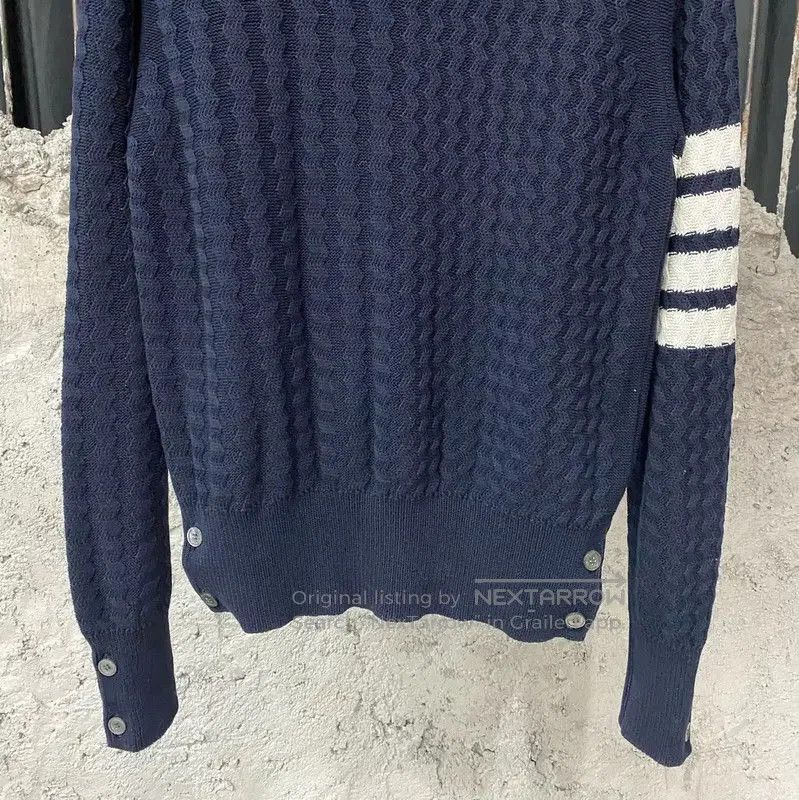 Thom Browne Thom Browne Men's Blue Long Sleeve Sweater . Size US M / EU 48-50 / 2 - 4 Thumbnail