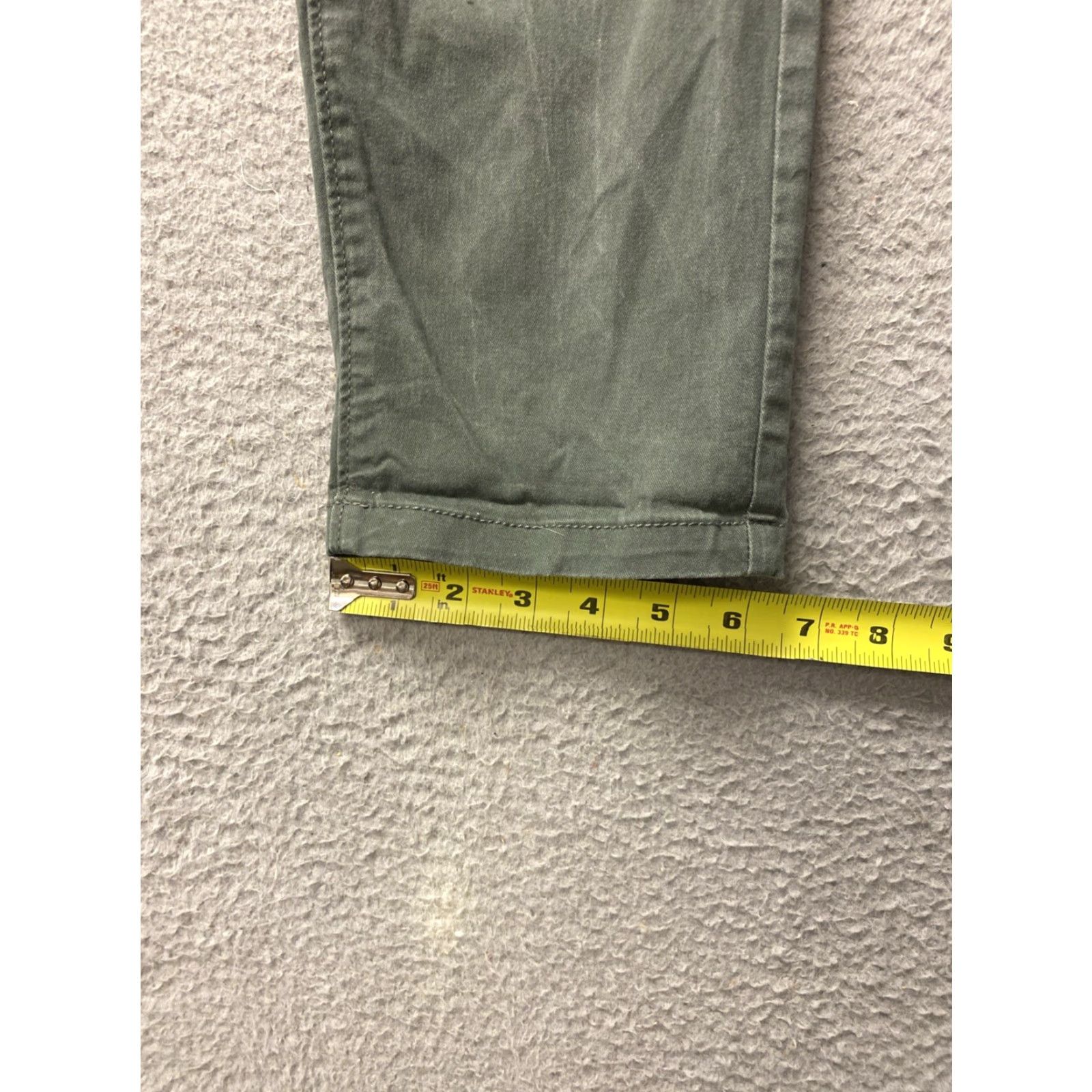 Vintage LOFT Monroe Slim Pants 6P 30x27 FADED GREEN Stretch Chino Petite Ankle /0576 Mens? Size 28" / US 6 / IT 42 - 5 Thumbnail