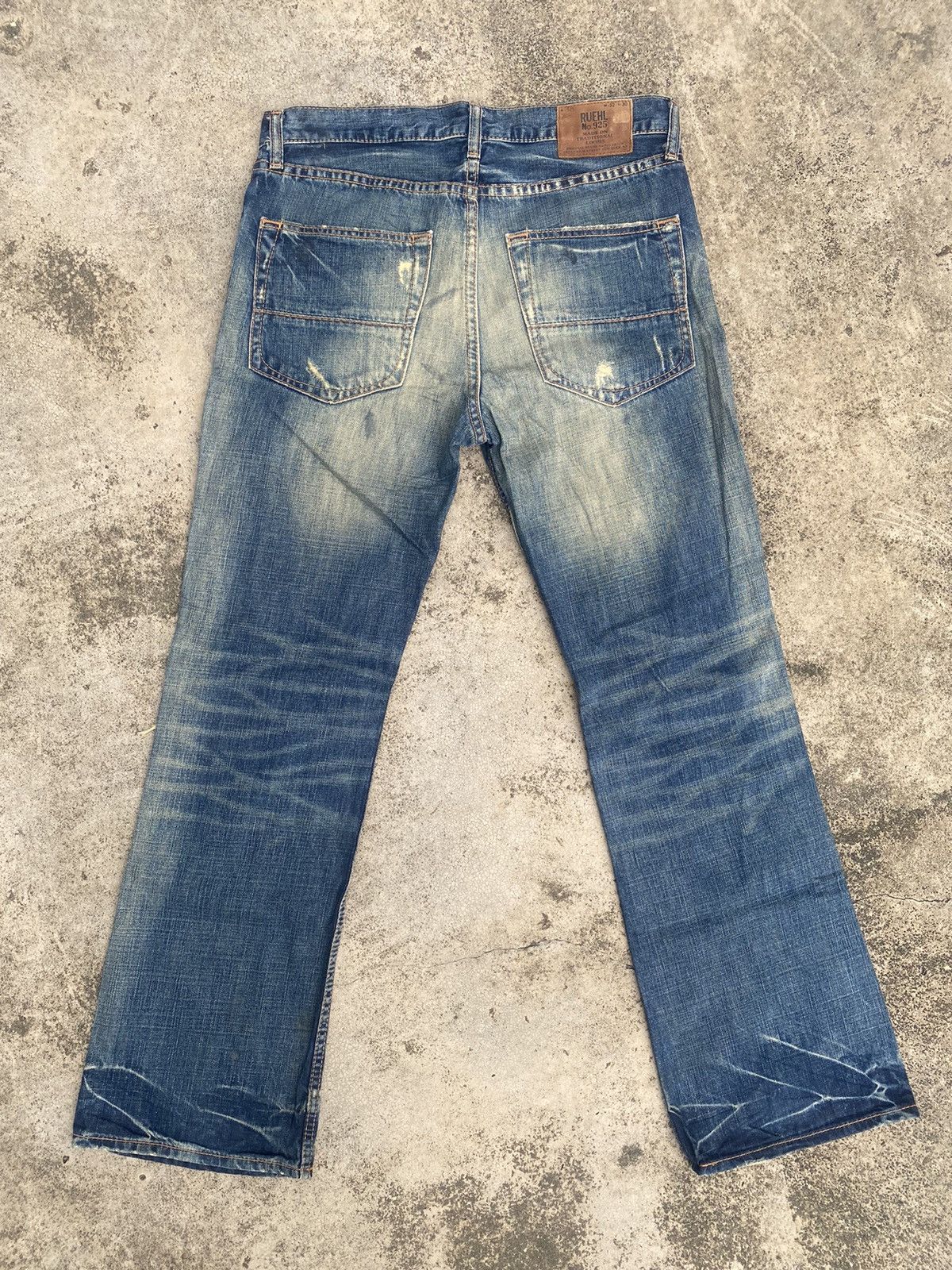 If Six Was Nine × Japanese Brand × Ruehl No. 925 Flare Jeans Ruehl No 925 Distressd Clawmark Size US 34 / EU 50 - 16 Thumbnail
