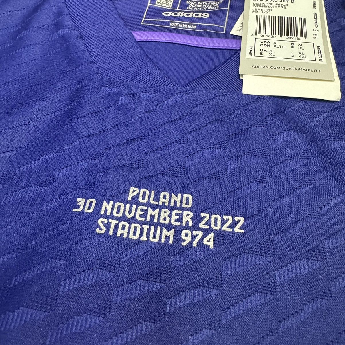 Adidas Argentina WC2022 player issue away shirt #10 Messi (Bnwt) Size US XL / EU 56 / 4 - 6 Thumbnail