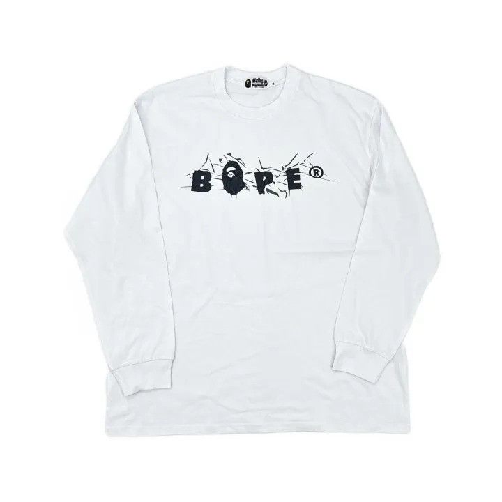 Bape BAPE Men's FW25 Wrinkle Graphic Long-Sleeve Tee Size US S / EU 44-46 / 1 - 1 Thumbnail