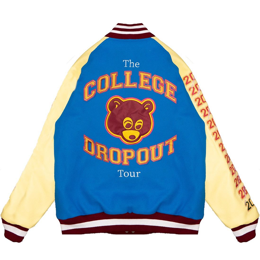 Homme + Femme La Homme Femme Varsity Jacket XL Blue Yellow Streetwear NWT Size US XL / EU 56 / 4 - 4 Thumbnail