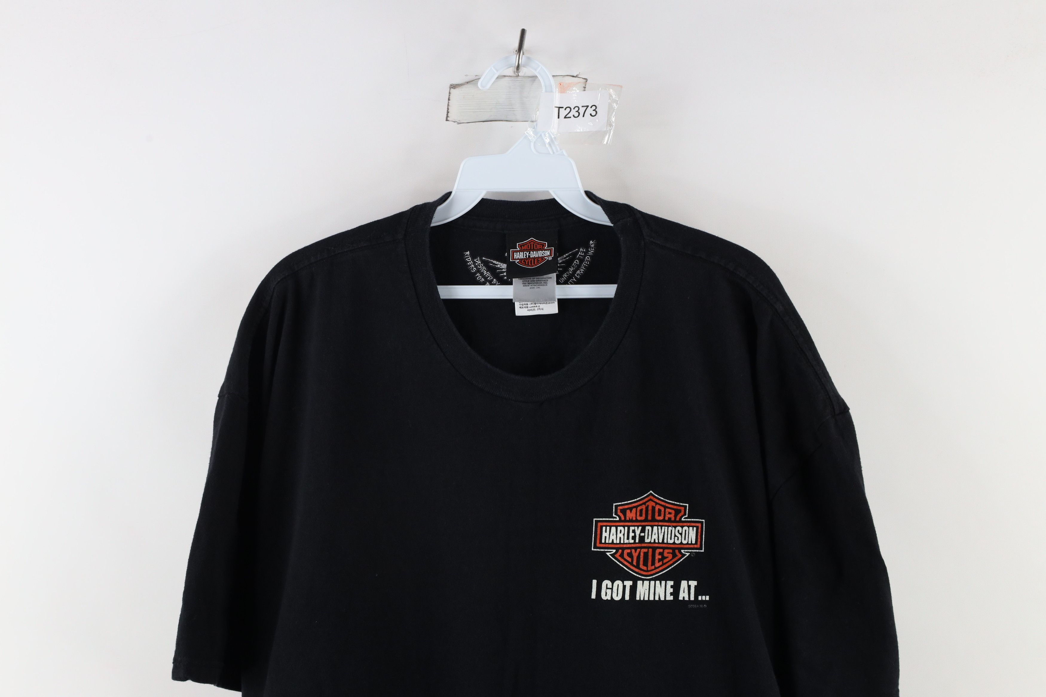 Harley Davidson × Vintage Y2K Harley Davidson Spell Out Big Logo Short Sleeve T-Shirt Size US XXL / EU 58 / 5 - 2 Thumbnail