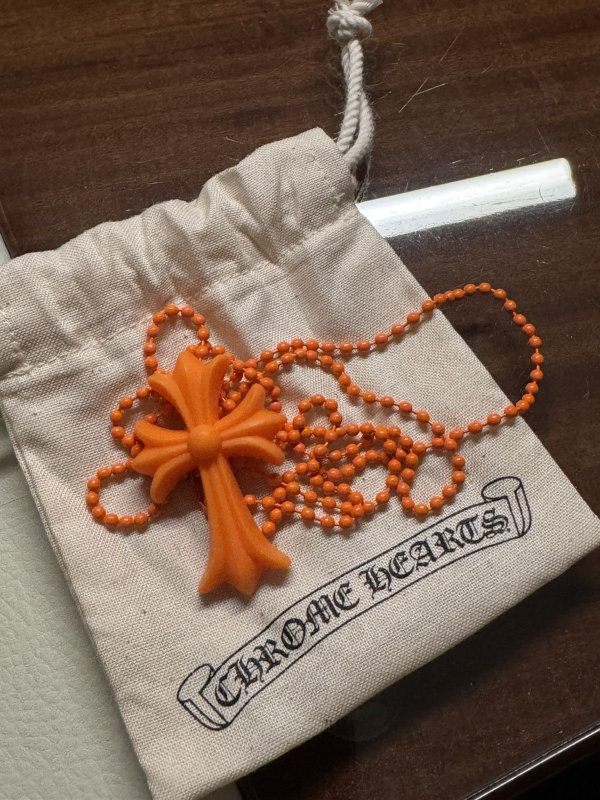 Chrome Hearts Selling Chrome Hearts Silichrome Necklase – Orange Size ONE SIZE - 1 Thumbnail