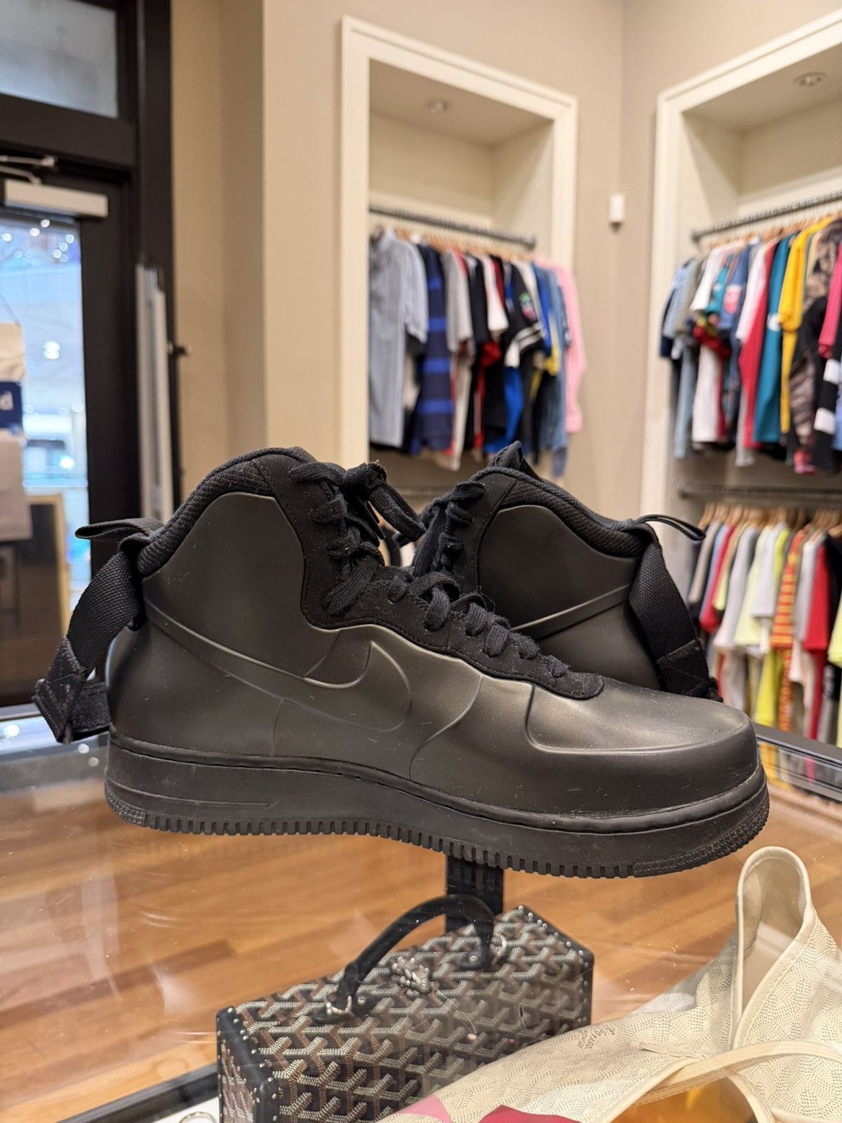 Nike Nike Air Foamposite Cup High Top - Triple Black Size US 10.5 / EU 43-44 - 3 Thumbnail