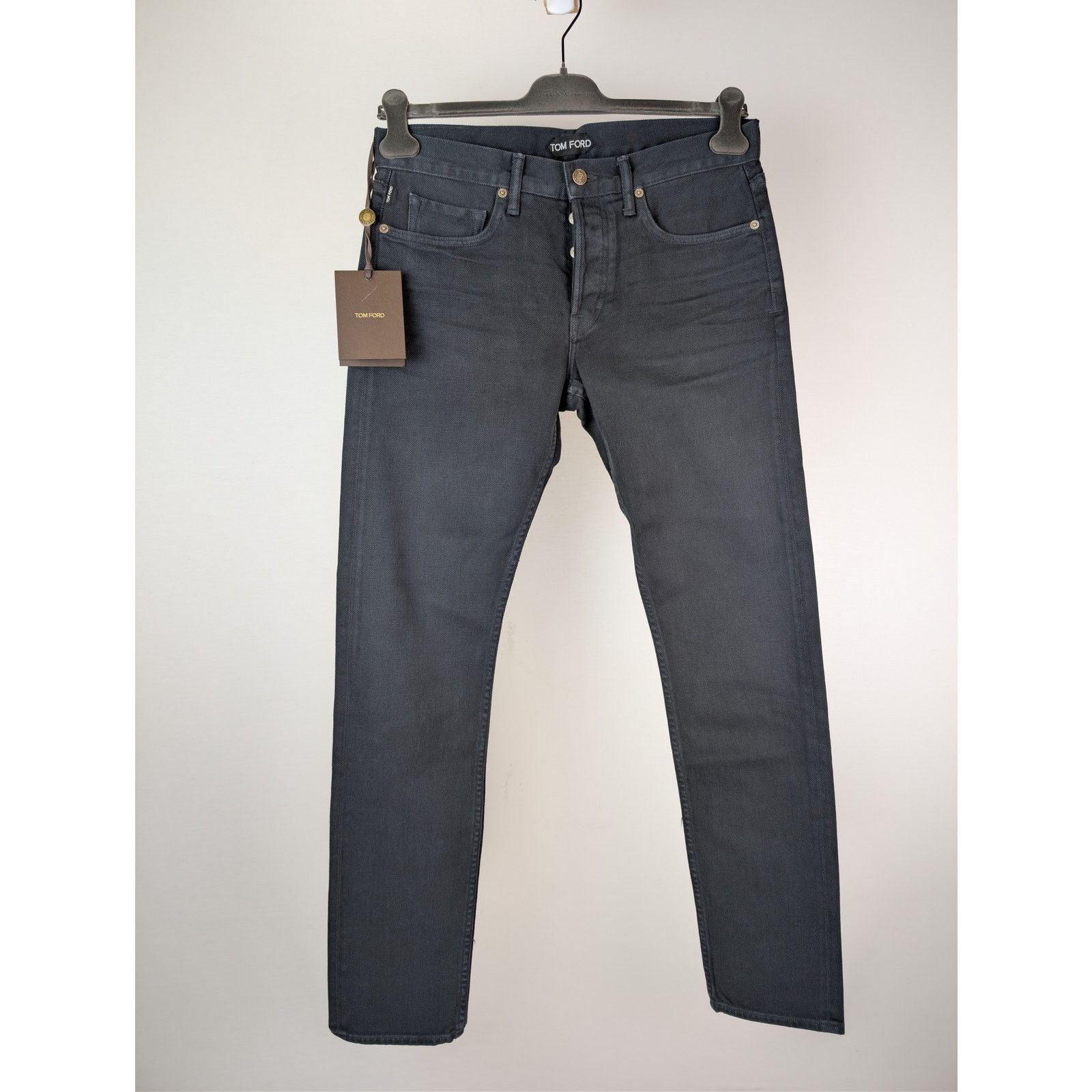Tom Ford o1rshd1 Slim-Fit Denim Jeans in Dark Turquoise Blue Size US 31 - 2 Thumbnail