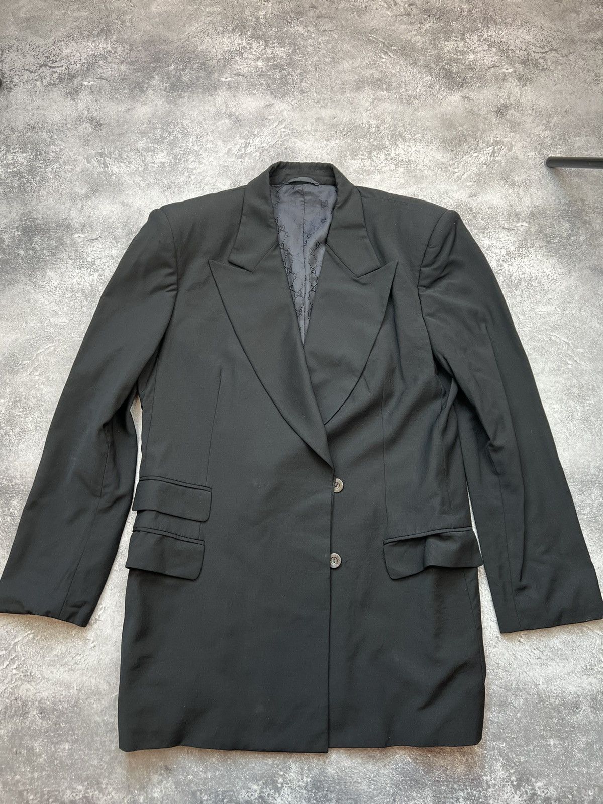 Gucci Gucci Black Blazer Formal Basic Mens Size 46 Size 46R - 1 Thumbnail