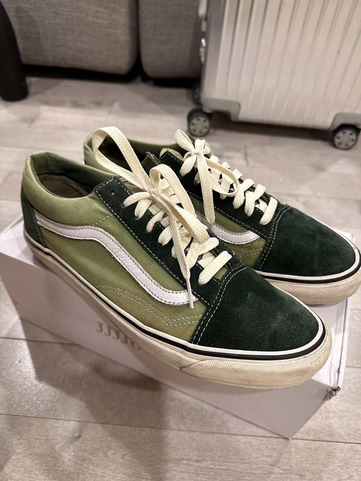 JJJJound × Vans JJJJOUND x VANS Old school Green 2017 Size US 9.5 / EU 42-43 - 2 Thumbnail