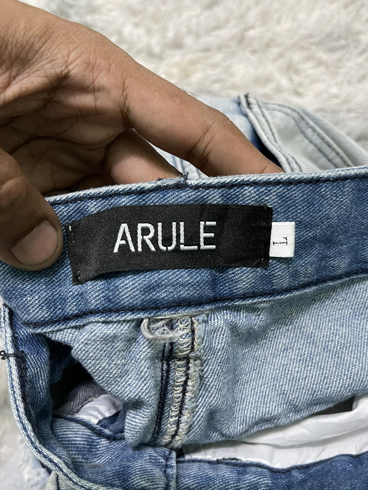 If Six Was Nine 2000s ARULE DISTRESSED DENIM RARE DESIGN Size US 29 - 9 Thumbnail