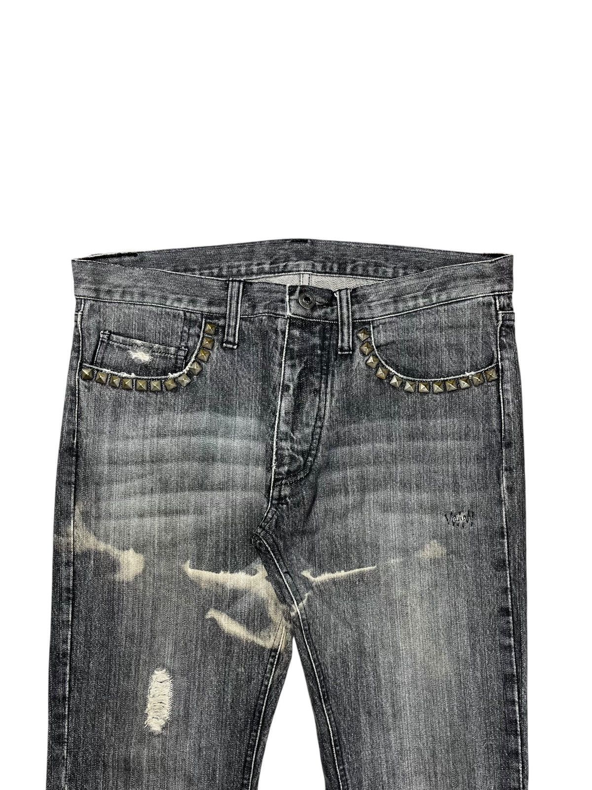 BUFFALO BOBS 2000s Edge Rupet - Rockstar Ripped Denim Pants Size US 29 - 5 Thumbnail