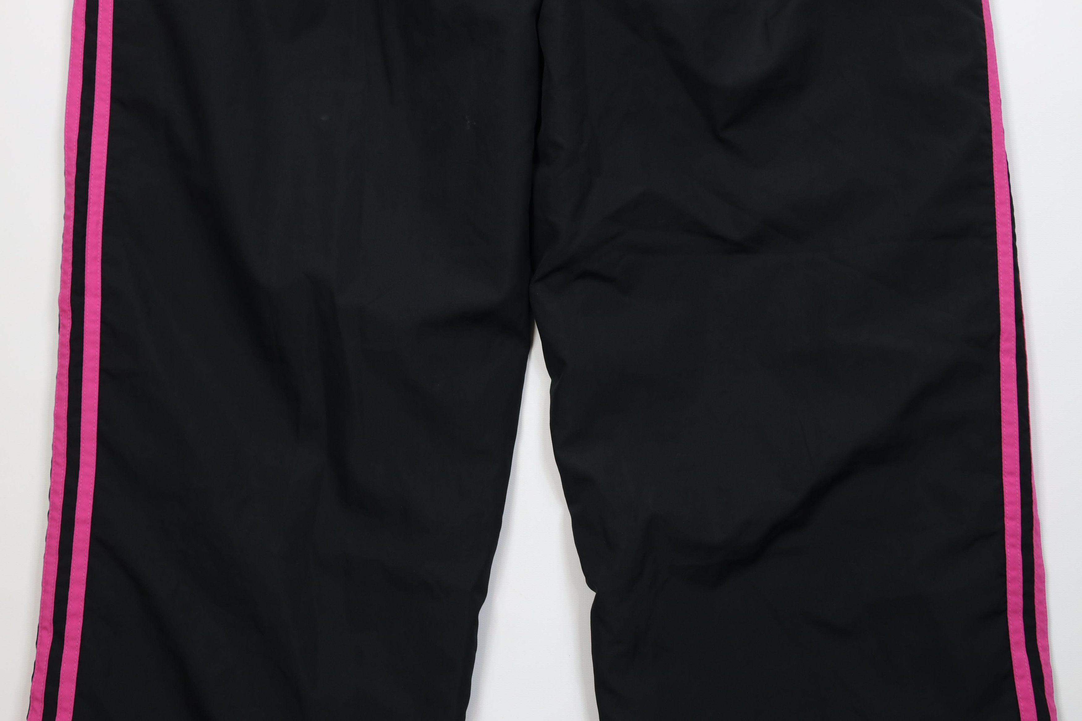 Adidas Vintage Y2K Adidas Striped Lined Wide Leg Windbreaker Pants Size 38" / US 16 / IT 52 - 13 Thumbnail