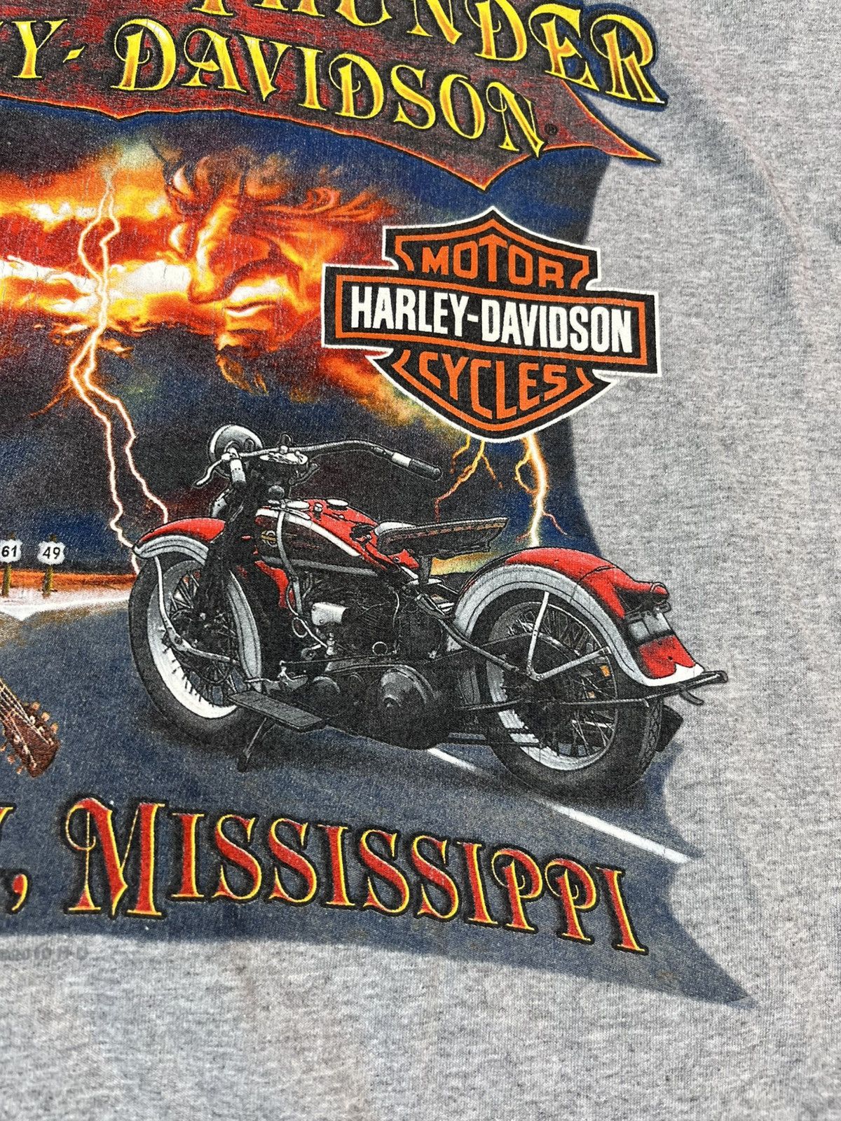 Harley Davidson × Vintage Harley Davidson Southern Trunder Southaven Mississippi Size US XXL / EU 58 / 5 - 10 Thumbnail