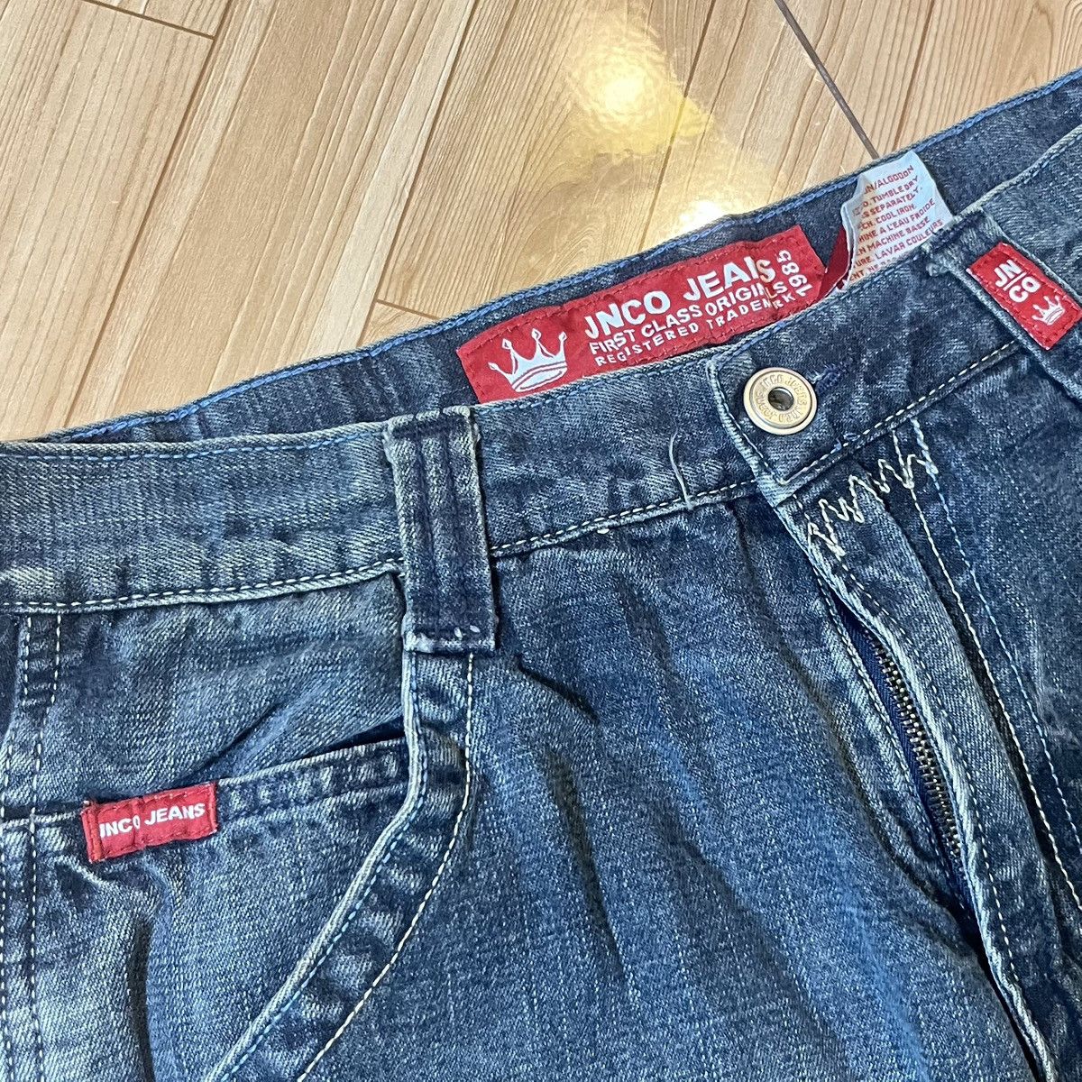 JNCO VTG JNCO Crown Carpenter Jorts Size US 30 / EU 46 - 4 Thumbnail