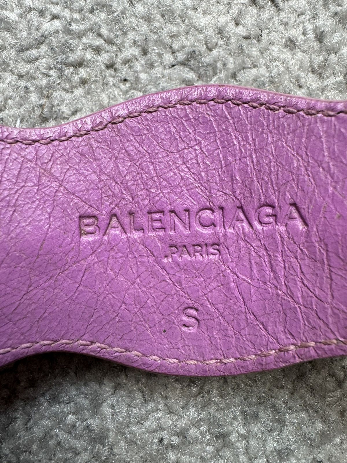 Balenciaga Balenciaga city bracelet pink with gold hardware size small Size ONE SIZE - 6 Thumbnail