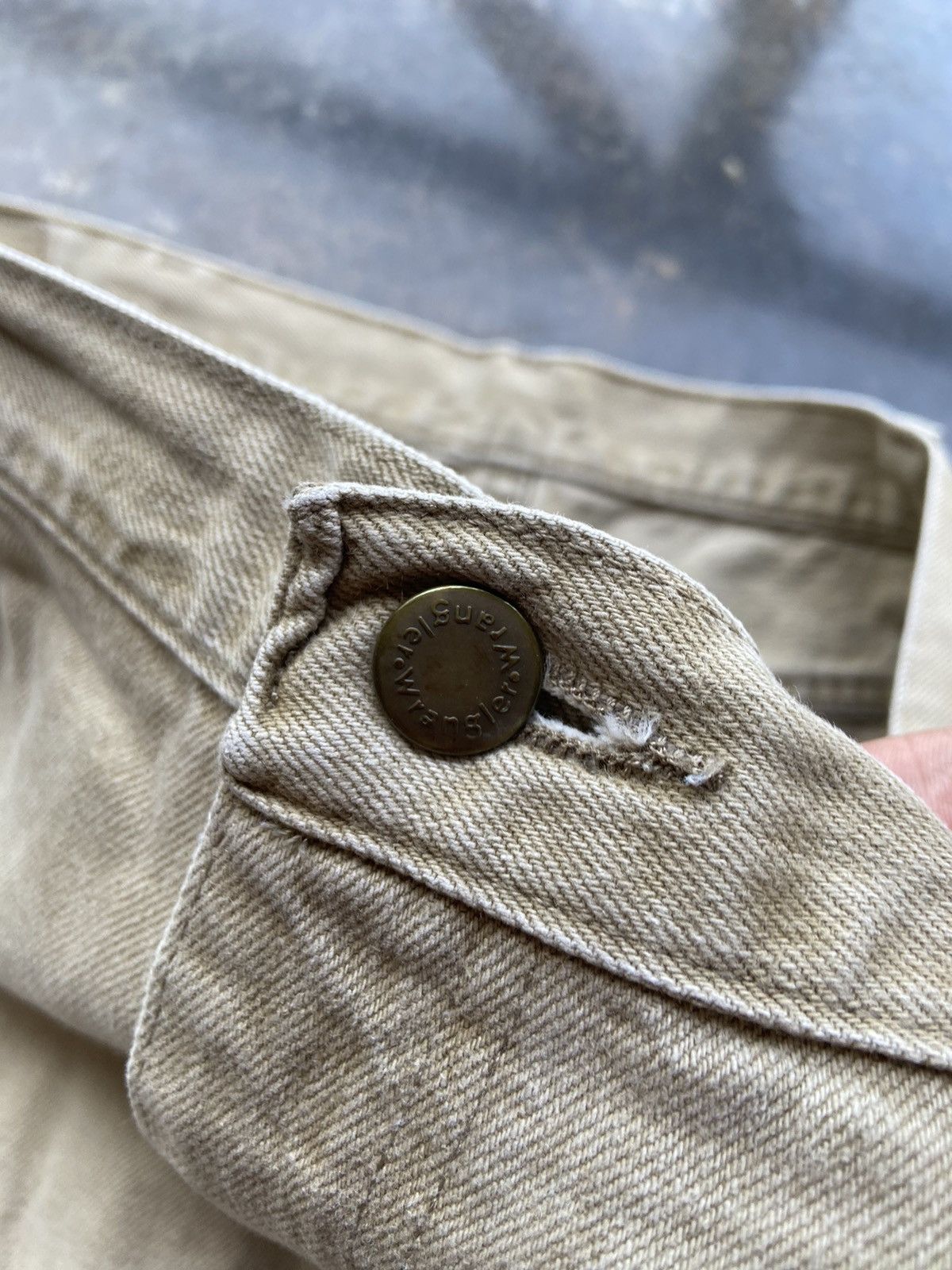 Vintage Vintage Baggy Y2K Faded Wrangler Denim Work Shorts size 38 Size US 38 / EU 54 - 3 Thumbnail