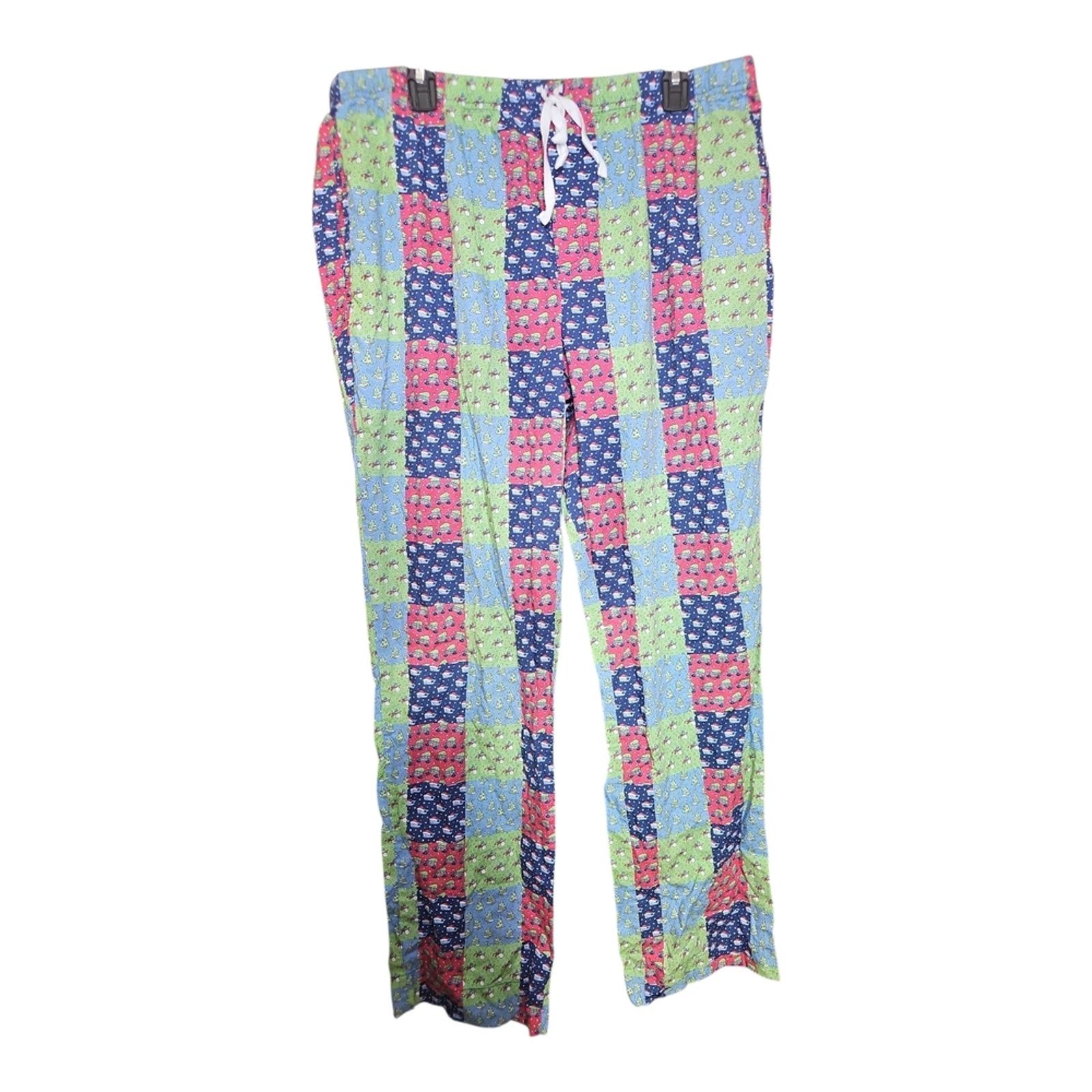 Vineyard Vines Vineyard Vines Multicolor Patchwork Holiday Pajama Pants Size US 38 / EU 54 - 1 Thumbnail