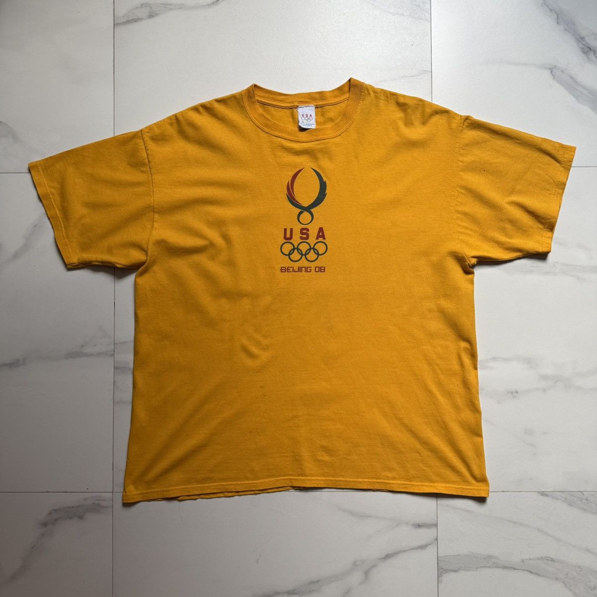 USA Olympics Vintage Y2K USA Olympics Beijing 08 T-Shirt Size US XXL / EU 58 / 5 - 2 Thumbnail