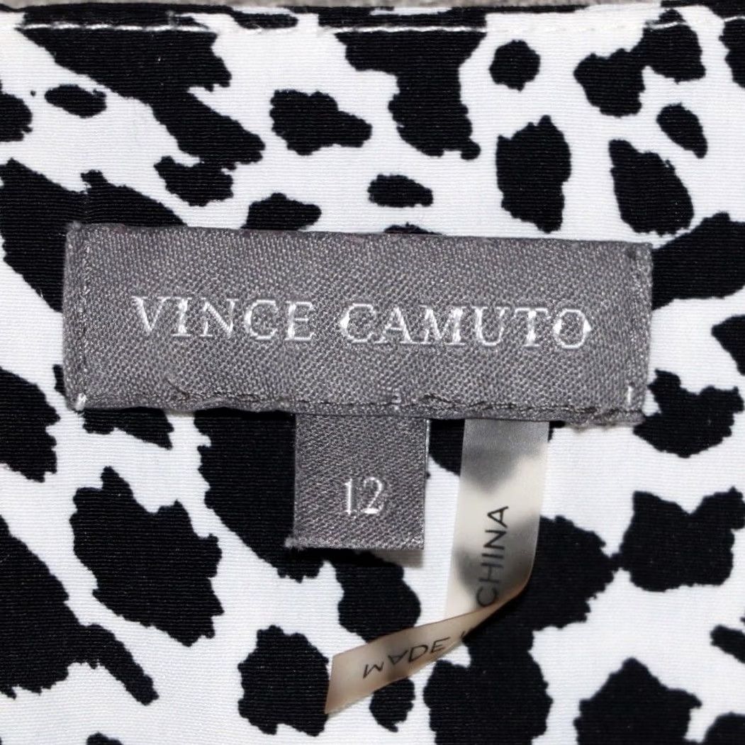 Vince Camuto Vince Camuto Dress UK 12 Womens Black White Animal Print L/S Pre Loved Vgc Dress Size XL / US 12-14 / IT 48-50 - 6 Thumbnail