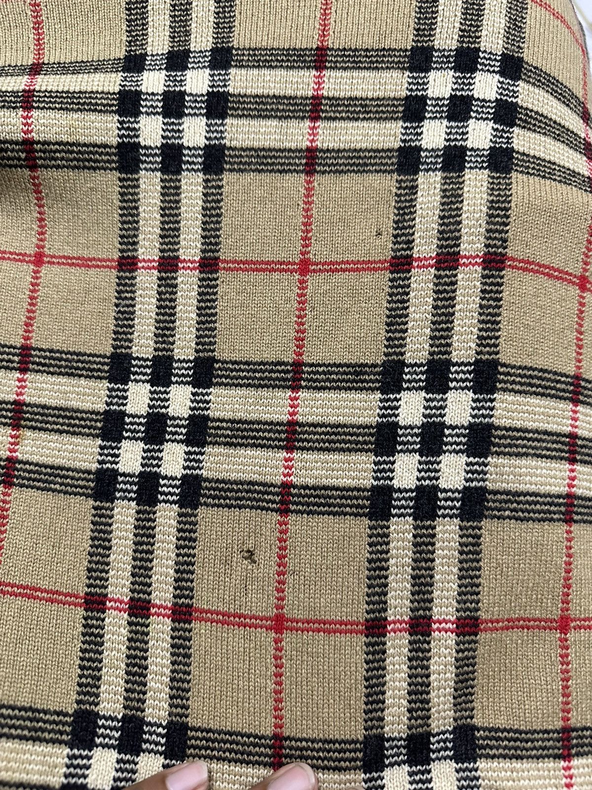 Burberry BURBERRY'S NOVACHECK CREWNECK SWEATER 100% LAMBSWOOL Size US L / EU 52-54 / 3 - 13 Thumbnail