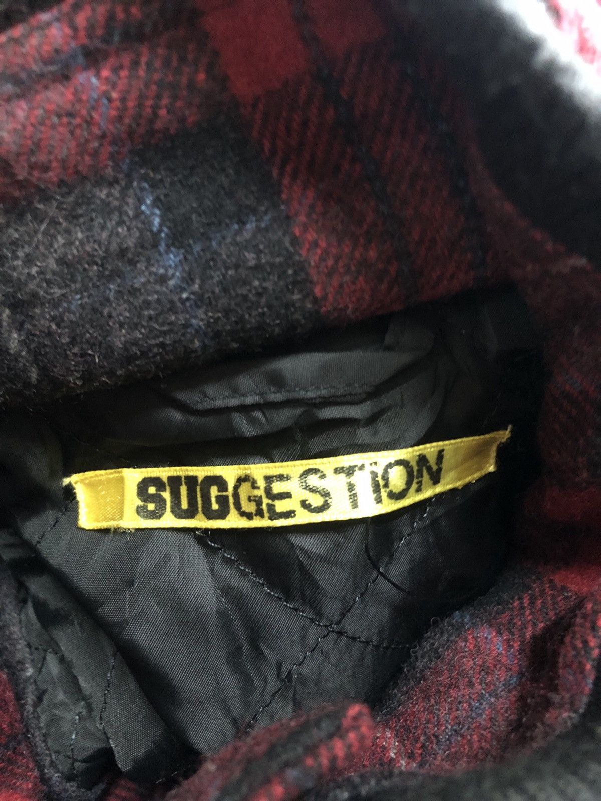Japanese Brand Suggestion Check Tartan faux Fur Hooded Punk Rock Jacket Size US M / EU 48-50 / 2 - 3 Thumbnail