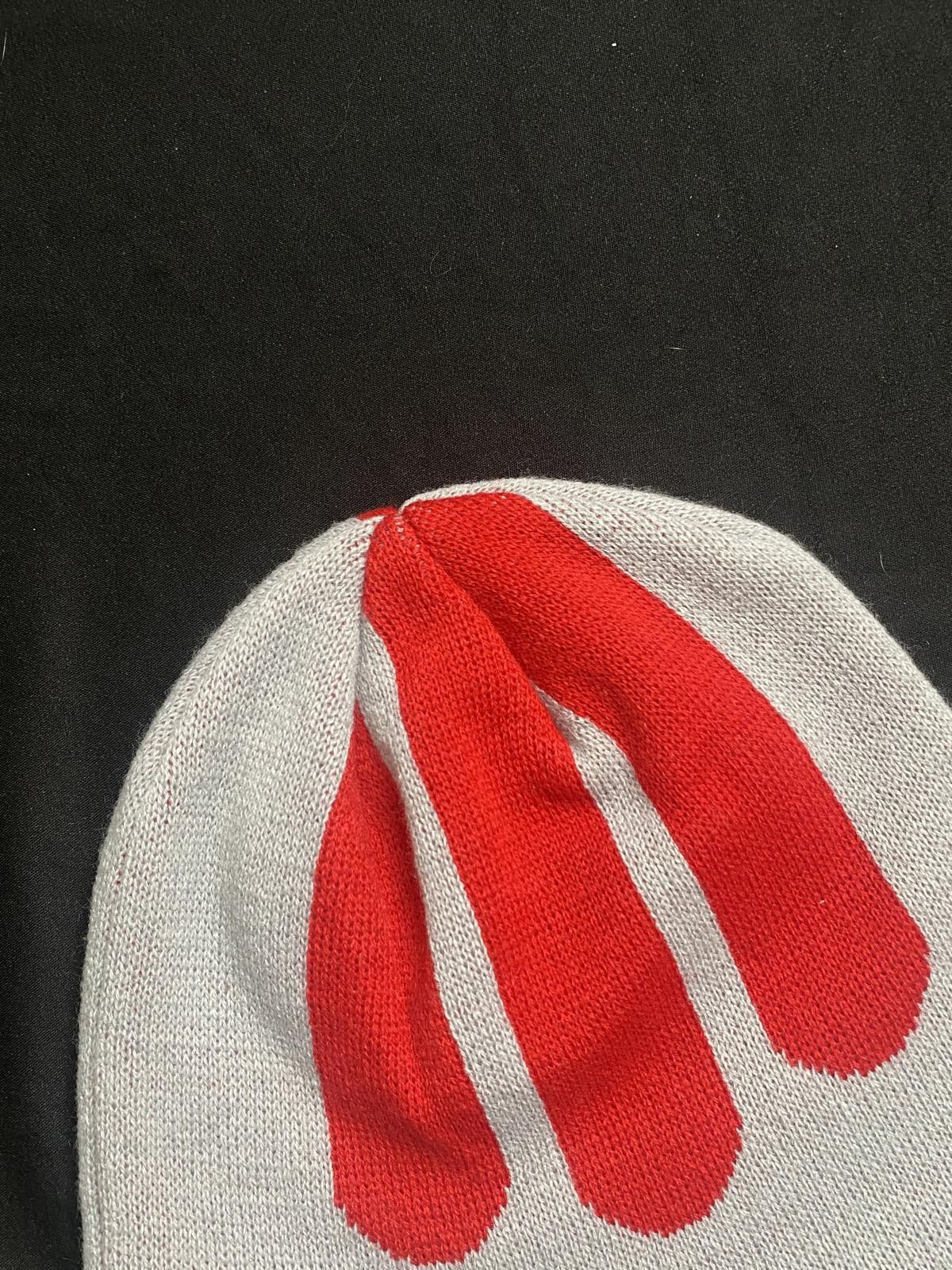 Japanese Brand Rare Street Fighter Graphic Skull White No Cuff Beanie Hats Size ONE SIZE - 3 Thumbnail