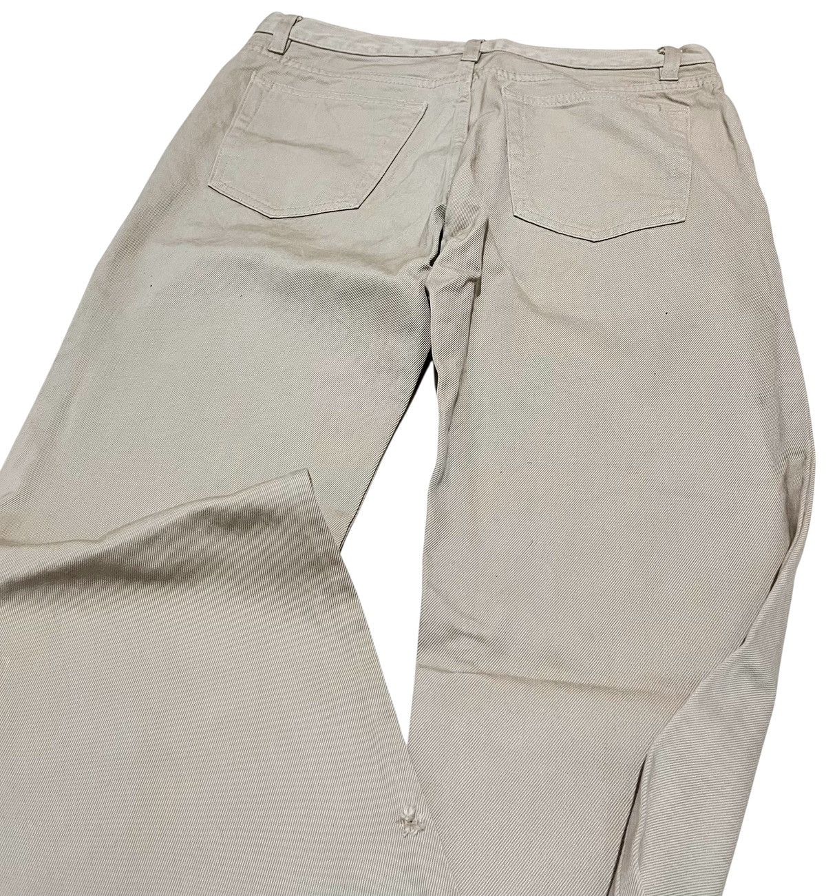 Helmut Lang Vintage helmut lang light cream denim jeans Size US 29 - 2 Thumbnail