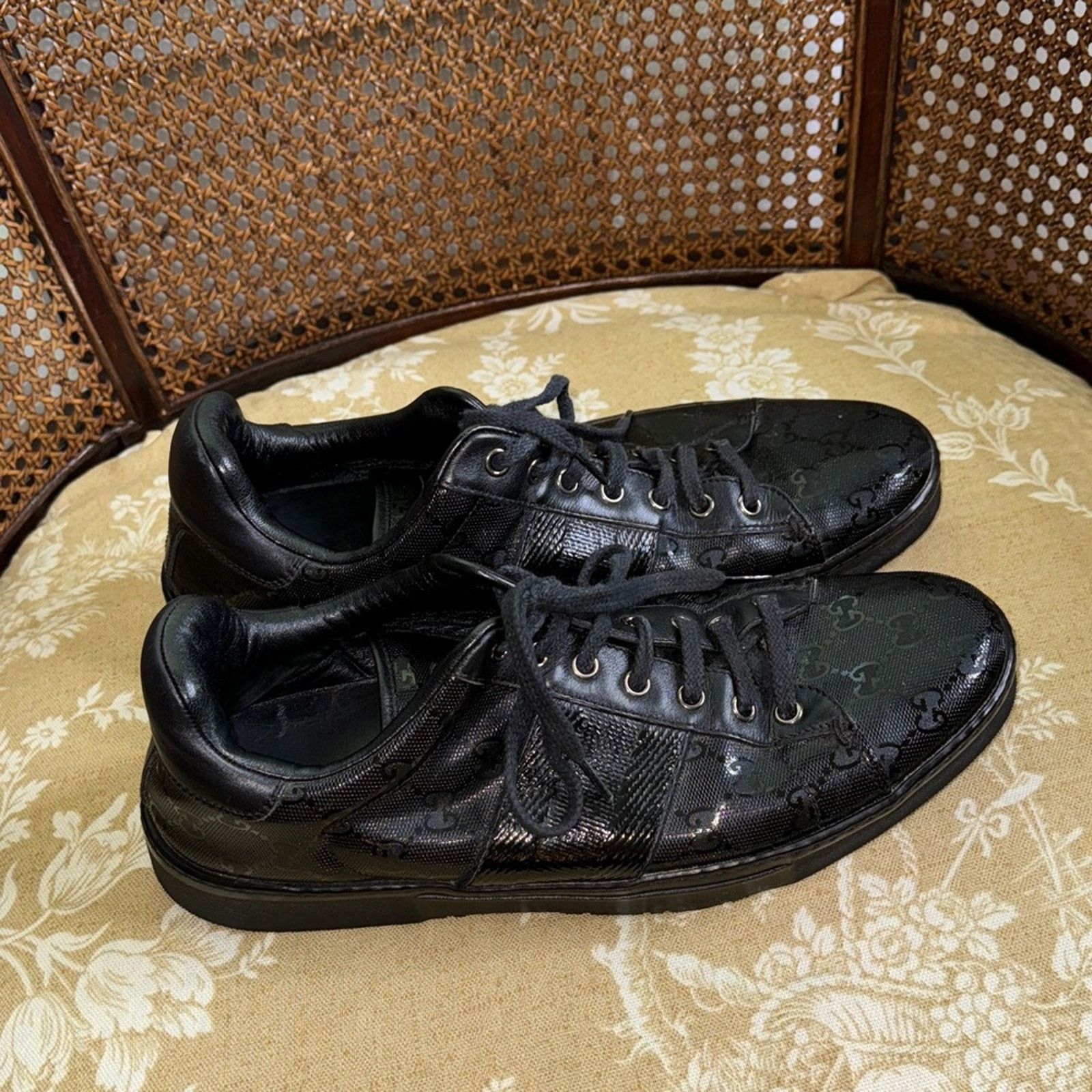 Gucci Gucci Men’s GG Guccissima Low Sneakers Size US 9 / EU 42 - 5 Thumbnail
