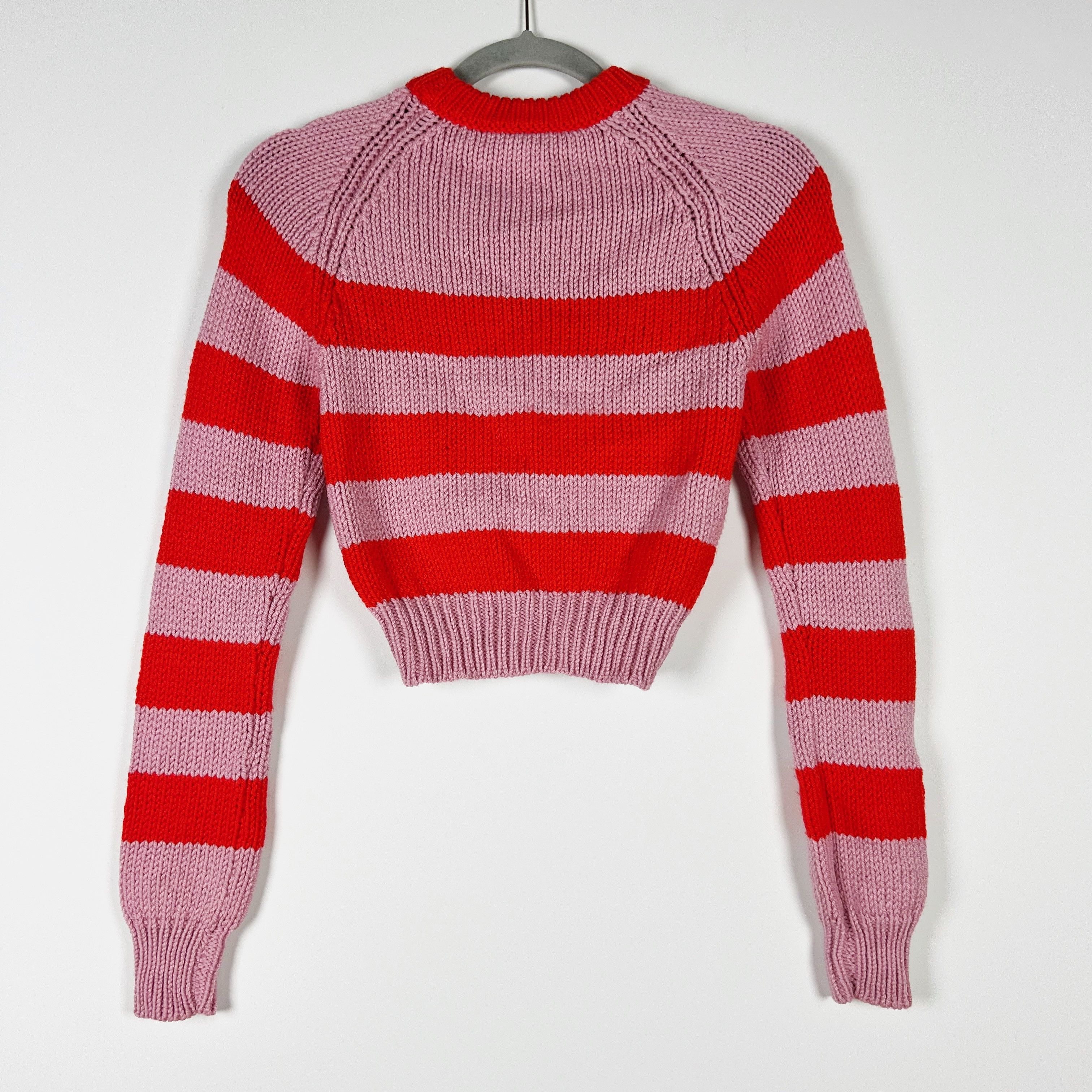 Marni Marni Made In Italy Cropped Cutout Striped Wool Size S / US 4 / IT 40 - 3 Thumbnail