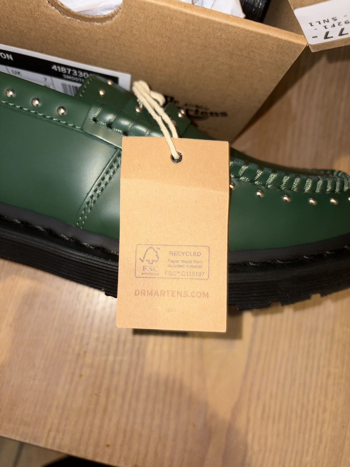 Dr. Martens × Supreme Supreme Dr. Martens Studded Penton Loafer Green Size US 8 / EU 41 - 7 Thumbnail