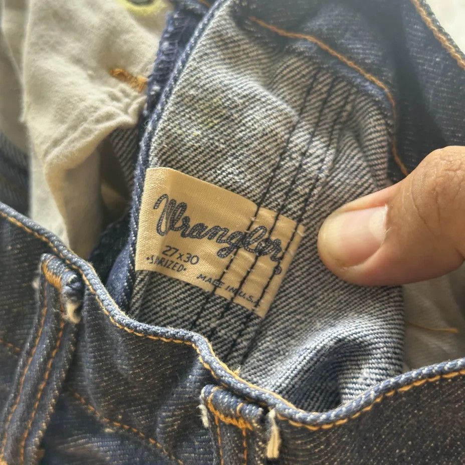 Wrangler Vintage 70s Wrangler Sanforized Denim Jeans Size 26X28 Size US 26 / EU 42 - 5 Thumbnail