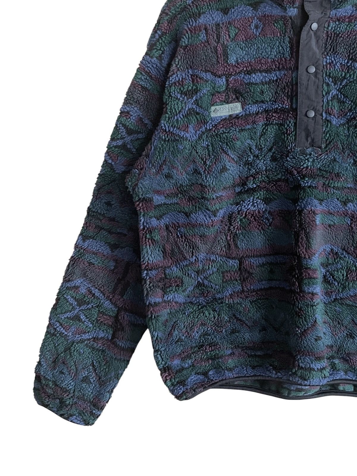 Columbia Very Rare Vintage Columbia Made In Usa Navajo Fleece 1980s Size US L / EU 52-54 / 3 - 5 Thumbnail