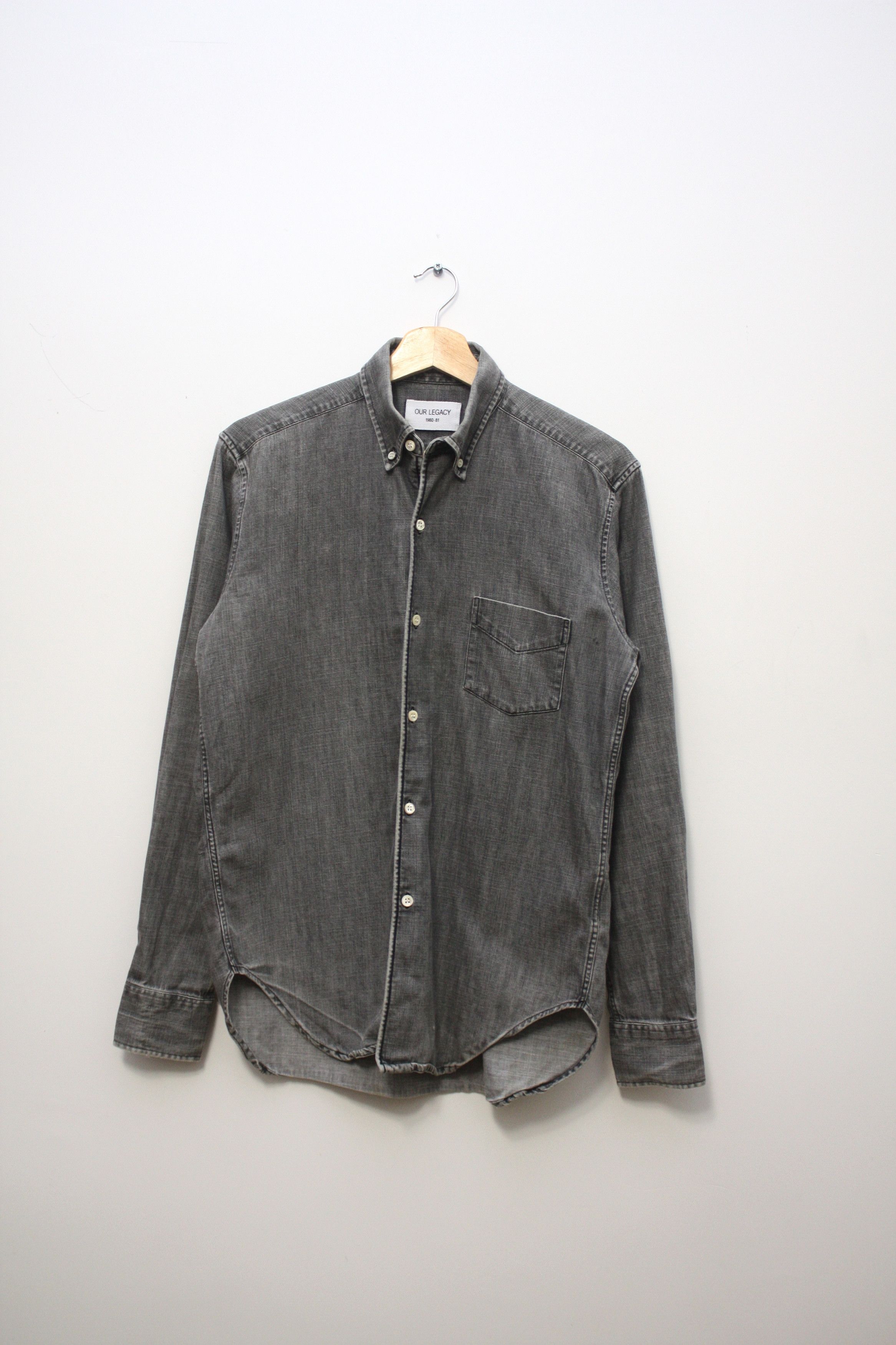 Our Legacy Our Legacy Denim Grey Long Sleeve Shirt Men's S Size US S / EU 44-46 / 1 - 2 Thumbnail