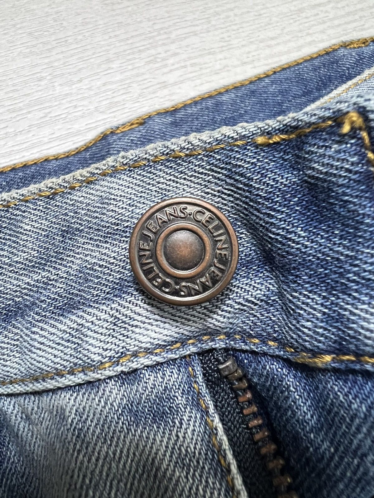 Celine Celine - Hedi Slimane - Raw Hem Distressed Denim Jeans Size US 28 / EU 44 - 13 Thumbnail