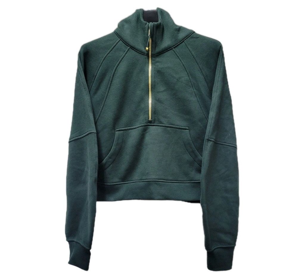 Lululemon Lululemon Scuba Oversized Funnel Half-Zip Mint Green Gold Zi Size M / US 6-8 / IT 42-44 - 6 Thumbnail
