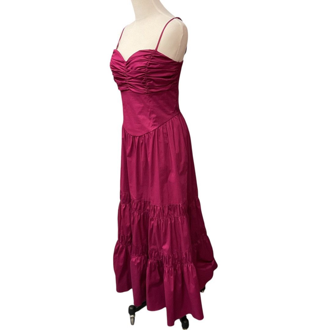 MISA Los Angeles Misa Los Angles Rula Orchid Cotton Poplin Midi Dress M NWT Size M / US 6-8 / IT 42-44 - 2 Thumbnail