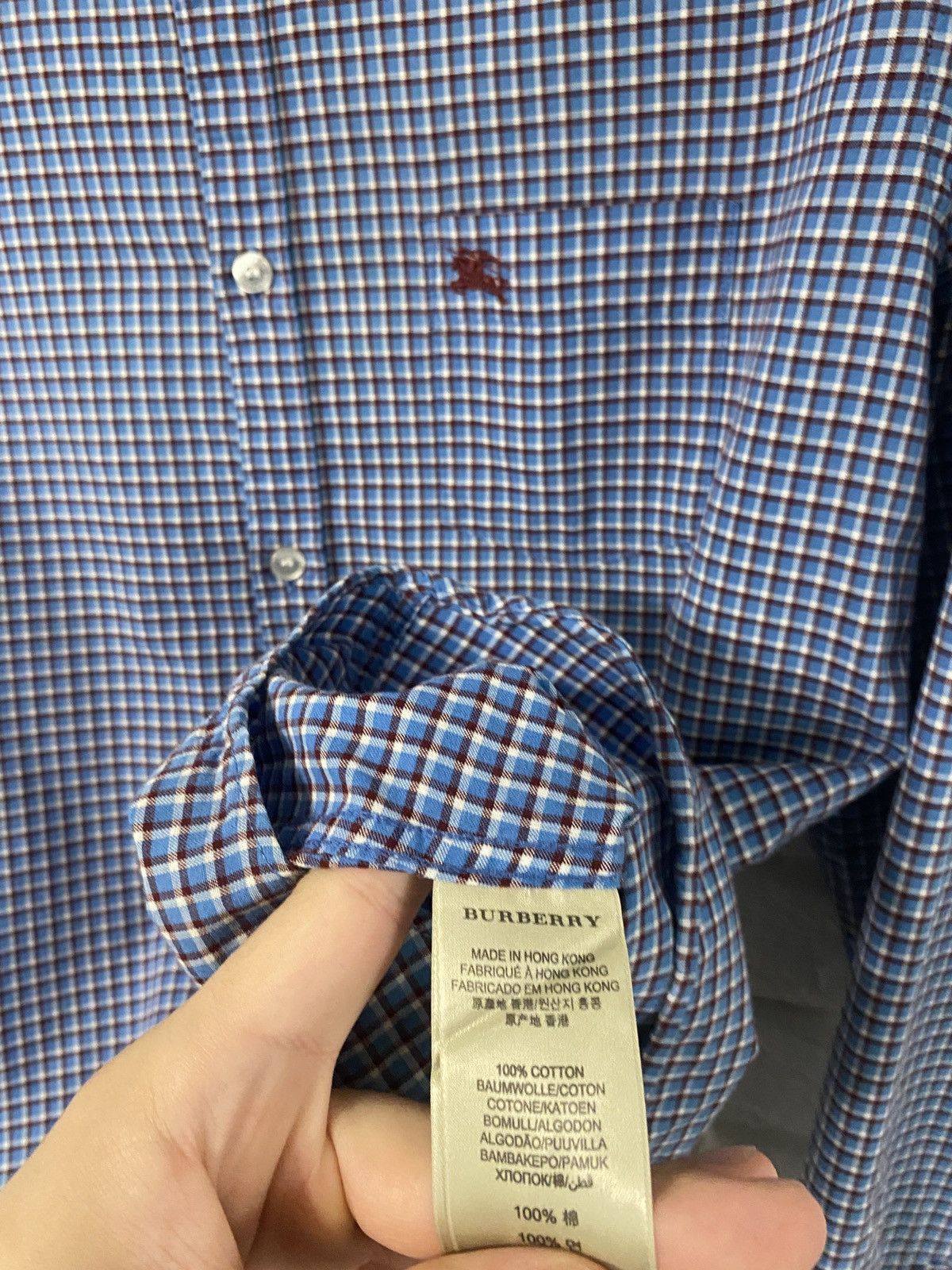 Burberry BURBERRY BRIT Shirt Casual Formal Check Men Size US L / EU 52-54 / 3 - 4 Thumbnail