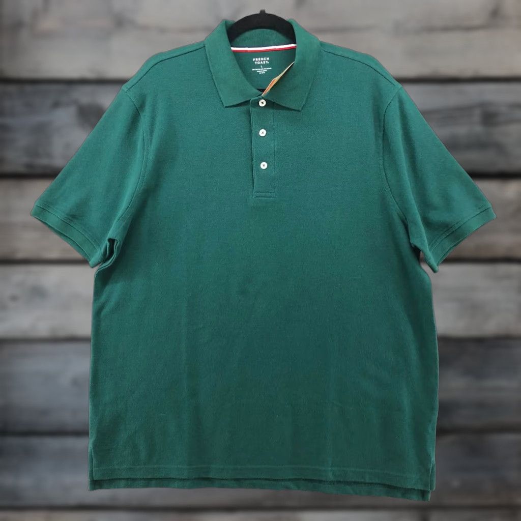 Vintage VINTAGE French Toast Polo Shirt Men L Hunter Green Short Sleeve Cotton Blend Casual Office Uniform Size US L / EU 52-54 / 3 - 1 Thumbnail
