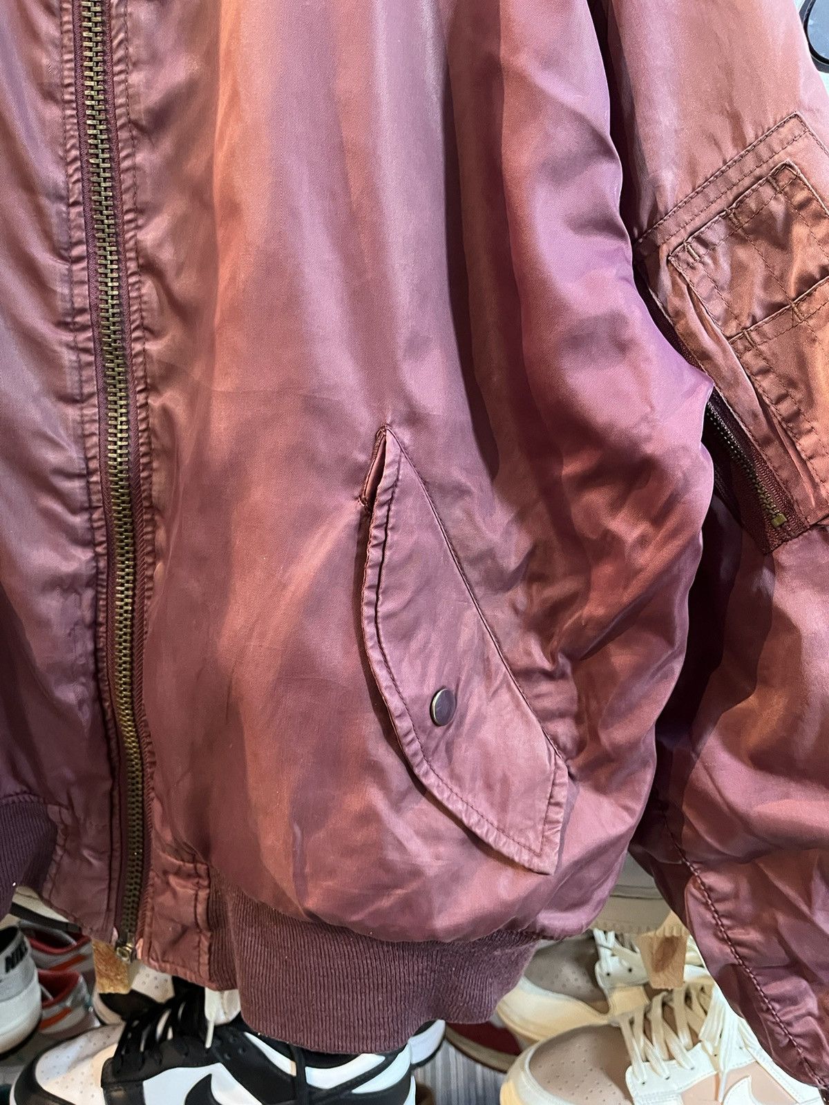 Vintage VINTAGE Bomber Jacket REVERSED Size US L / EU 52-54 / 3 - 6 Thumbnail