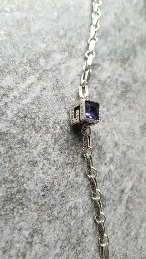 Other Y2K Cquare Purple Zircon Bracelet Size ONE SIZE - 4 Thumbnail