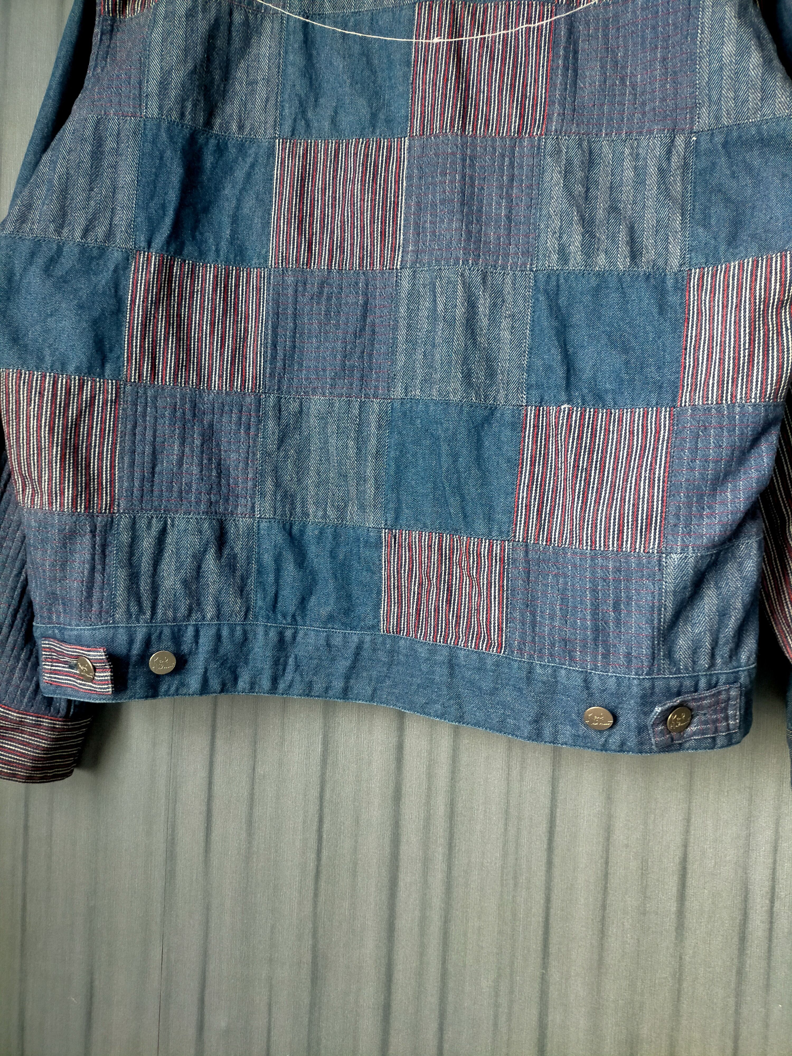 Japanese Brand Karl Helmut Patchwork Trucker Jacket Jeans Size US L / EU 52-54 / 3 - 12 Thumbnail
