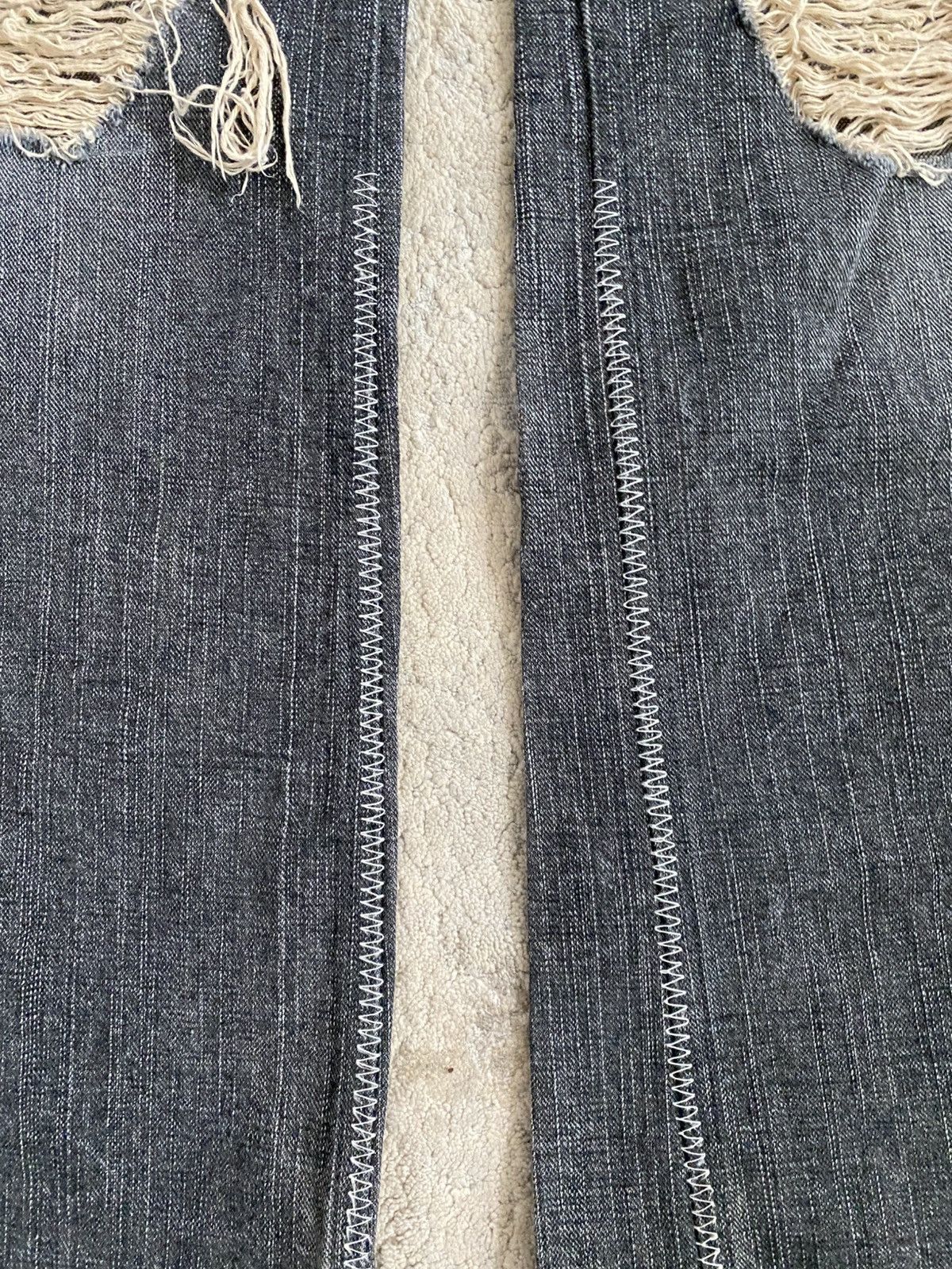 Number (N)ine AW04 Patchwork Bootcut Denim Size US 32 / EU 48 - 6 Thumbnail