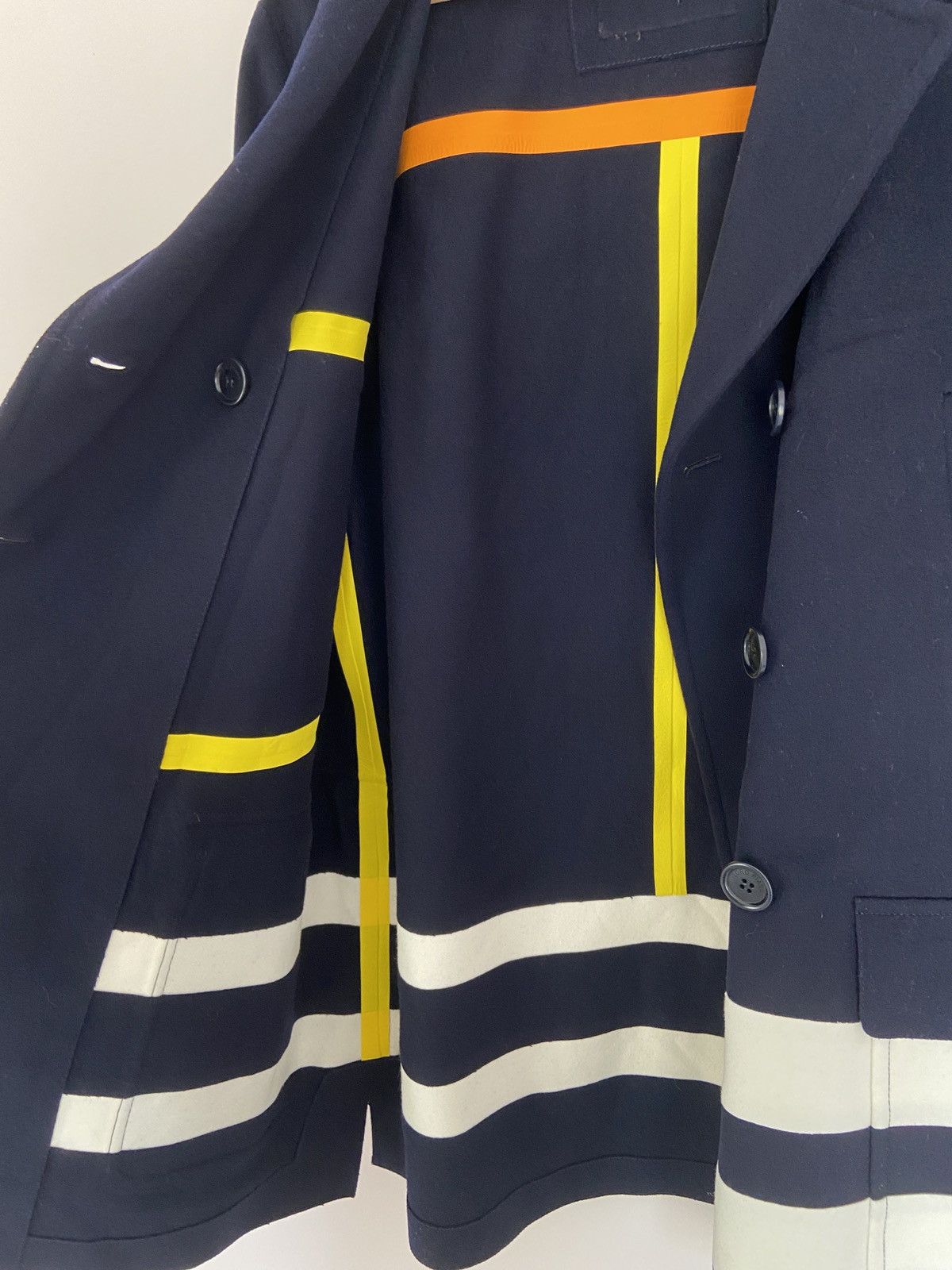 Loro Piana Loro Piana Double Breasted Felt Coat Dark Blue Size M / US 6-8 / IT 42-44 - 11 Thumbnail