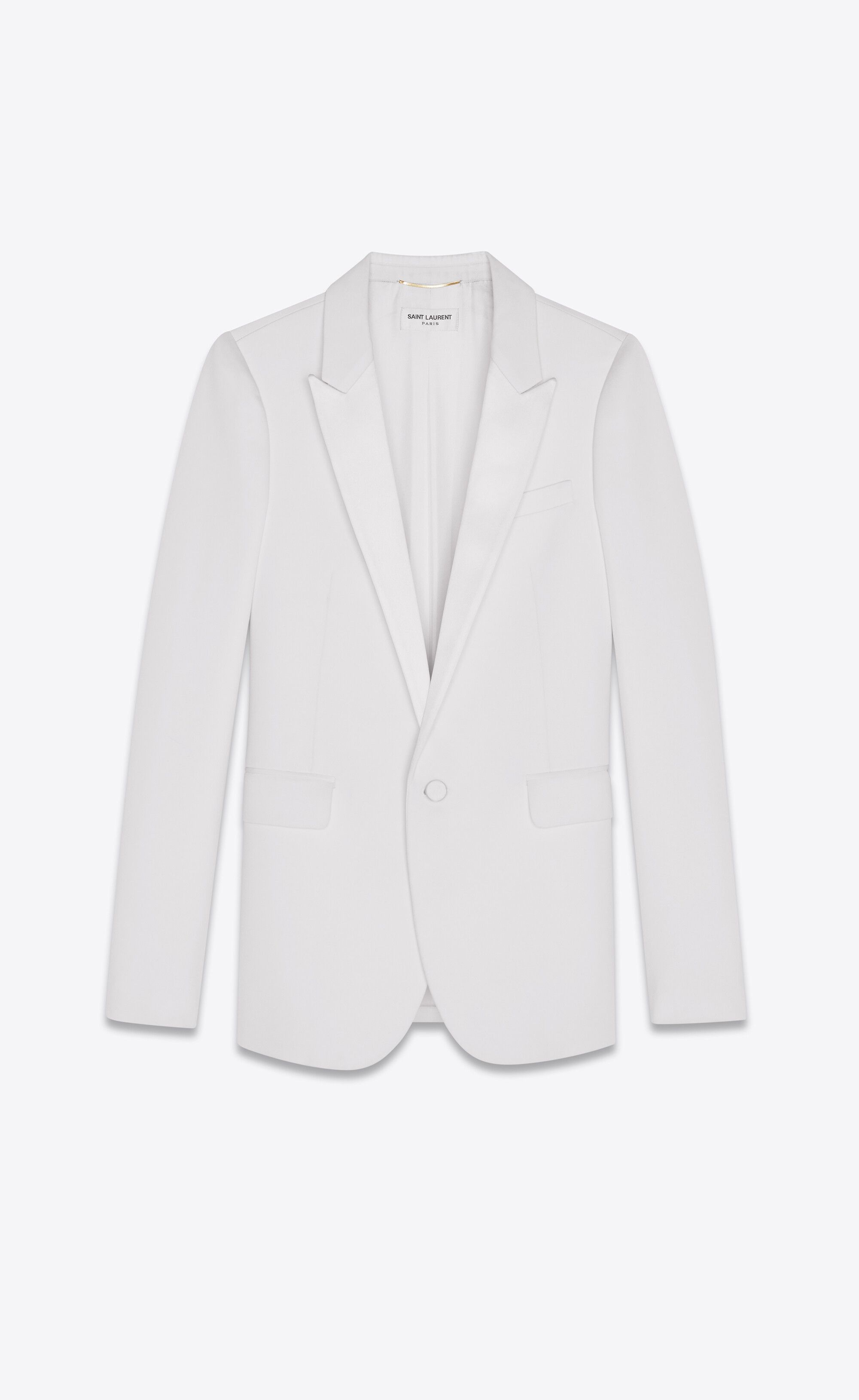 Saint Laurent Paris SET OF 2 Tuxedo blazer and jacket in grain de poudre Size M / US 6-8 / IT 42-44 - 1 Thumbnail