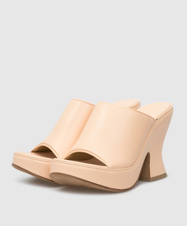 Bottega Veneta o1y0725 Mules in Blush Size US 8 / IT 38 - 3 Thumbnail