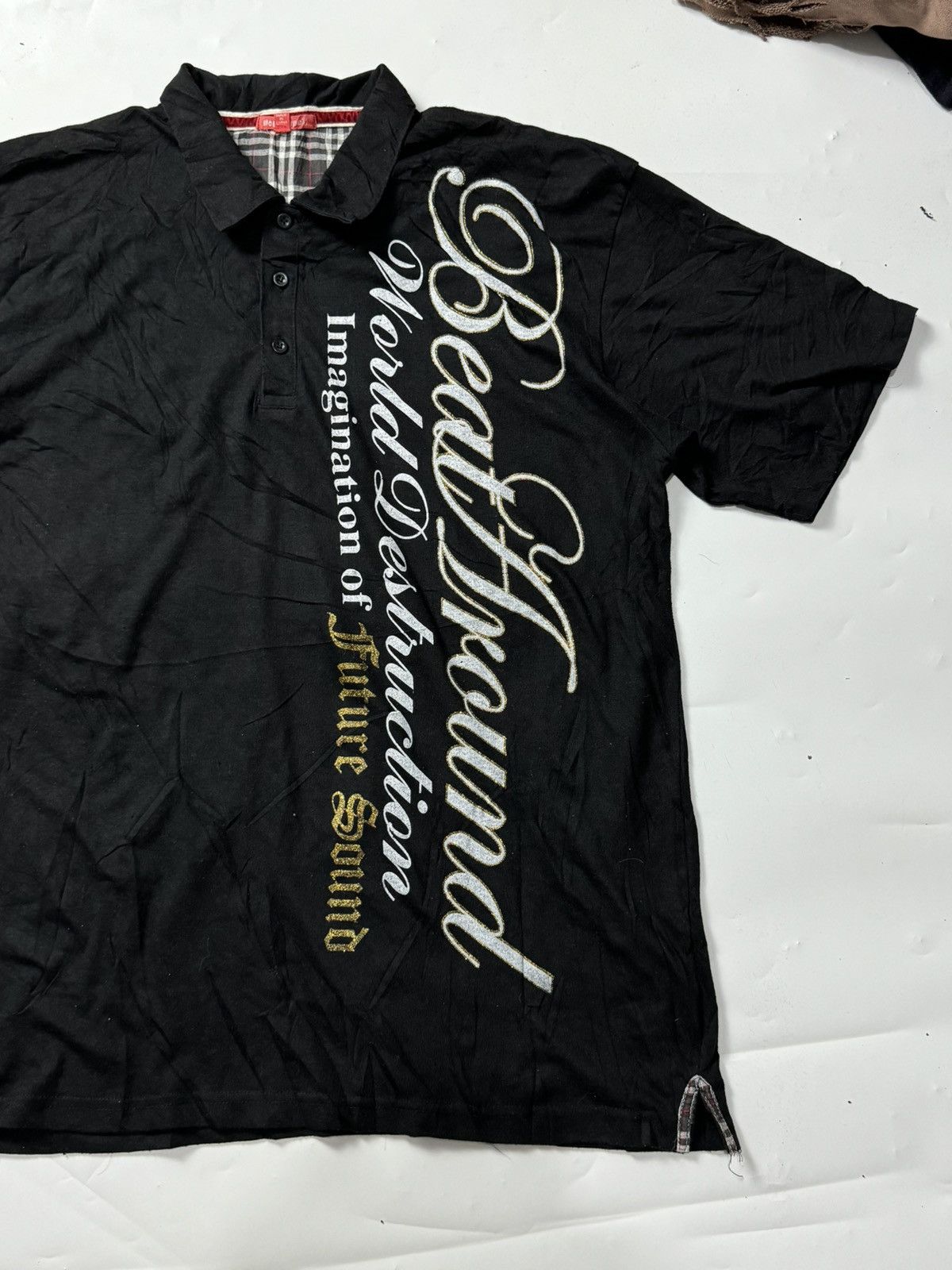 If Six Was Nine × Japanese Brand × Le Grande Bleu (L.G.B.) Dope hyper poem polo shirt Size US XL / EU 56 / 4 - 5 Thumbnail