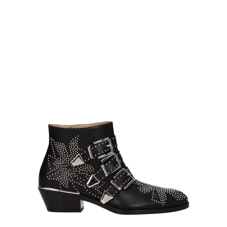 Chloe ob1o1e1024 Leather Ankle Boots in Black Size US 5.5 / IT 35.5 - 1 Thumbnail